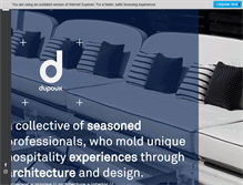 Tablet Screenshot of dupouxdesign.com